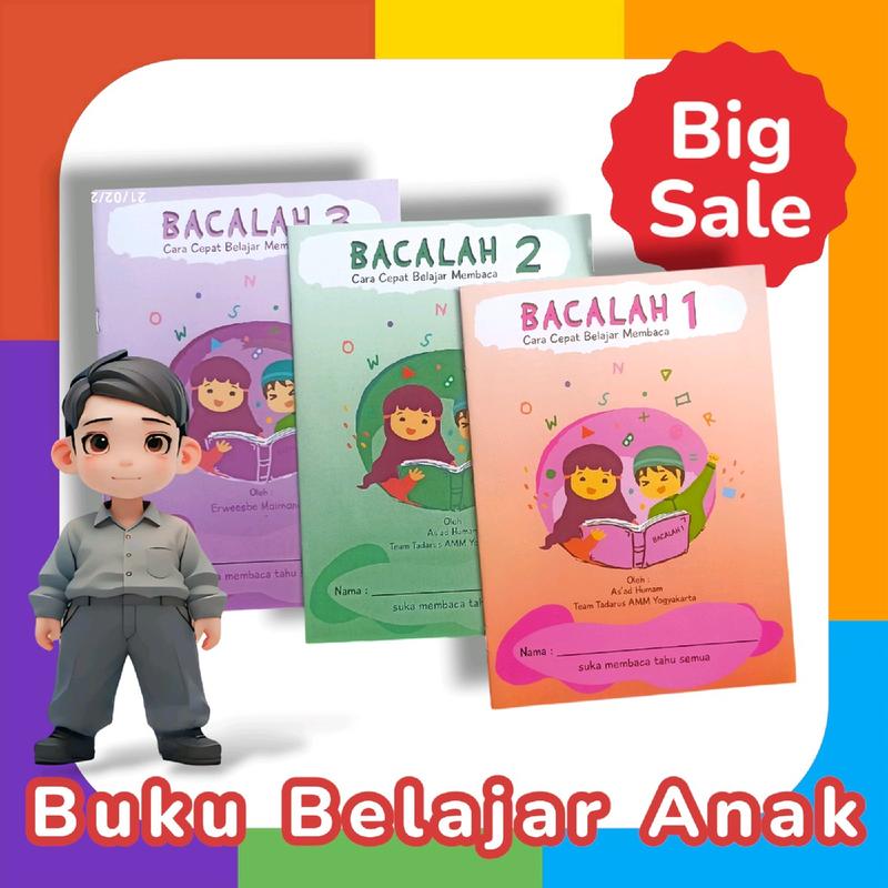 Buku Bacalah Cara Cepat Belajar Membaca Jilid 1 Jilid 2 Jilid 3 Buku edukasi anak 0