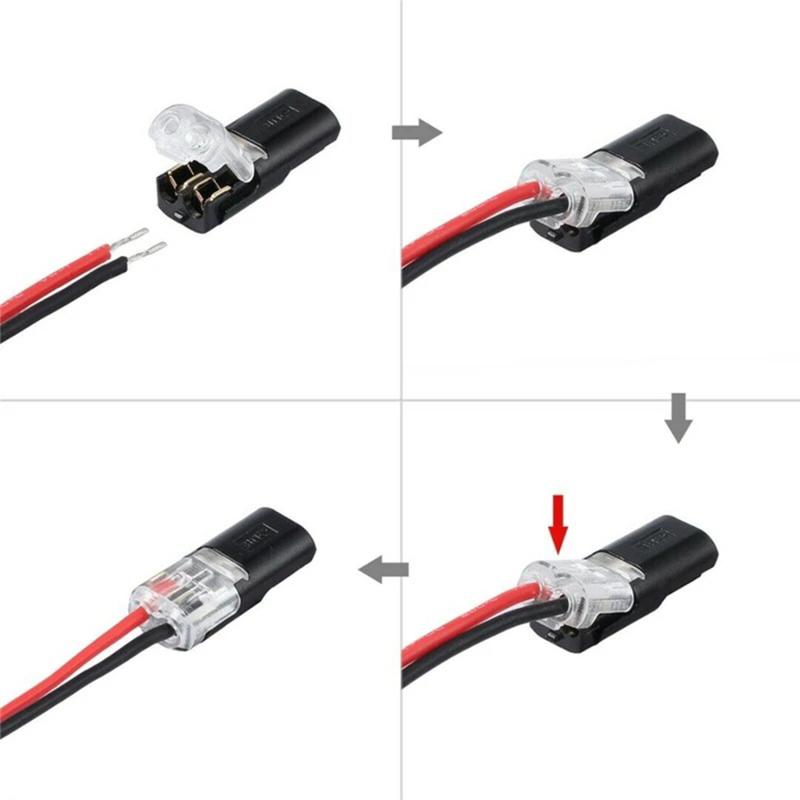 Product Introduction of 10pcs 2 Pin Way Plug Wire Cable Snap Connectors Car Waterproof Electrical Connector Strip Terminal Connection Clamp 32