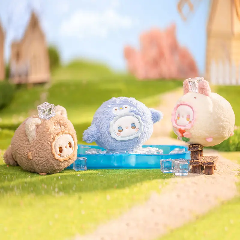 OHSOME EMMA Blind Box Gacha Set Koleksi Figure EMMA RUA RUA ZOO TUAN TUAN Plush Keychain Series (1/6) - PRODUK RANDOM 5