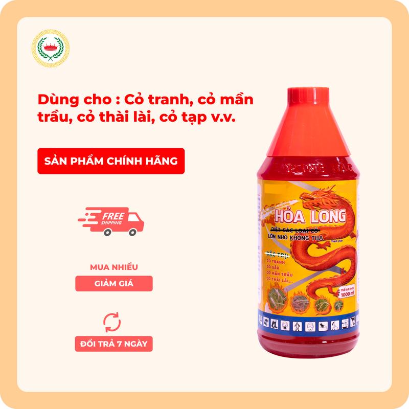 Dung dịch Hỏa Long 1000ml - Dùng cho cỏ màn thầu, cỏ tranh... cho cây trồng cho tăng trưởng và đậu quả hiệu quả ( 1 chai ) 0