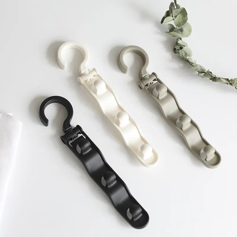 Japanese hanger stacking hook multi-layer hanger connection hook wardrobe clothes brace space-saving storage artifact Organiser Hanging