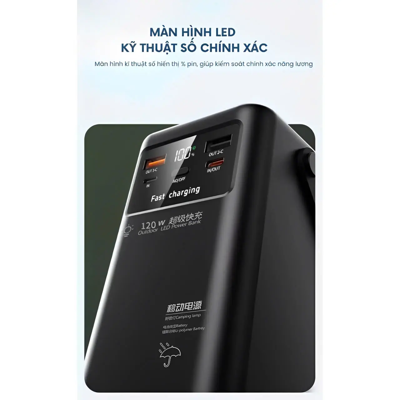( Sạc Siêu Nhanh ) Sạc Dự Phòng HB06  80.000MAH , Sạc Siêu Nhanh 22.5w / 120w, Tích Hợp Đèn Pin  , Hiển Thị Đèn Led ,Bảo Hành 24 Tháng [ Đổi trả bất kỳ lý do gì ] Phụ Kiện Điện Thoại Pin Dự Phòng | BigBuy360 - bigbuy360.vn