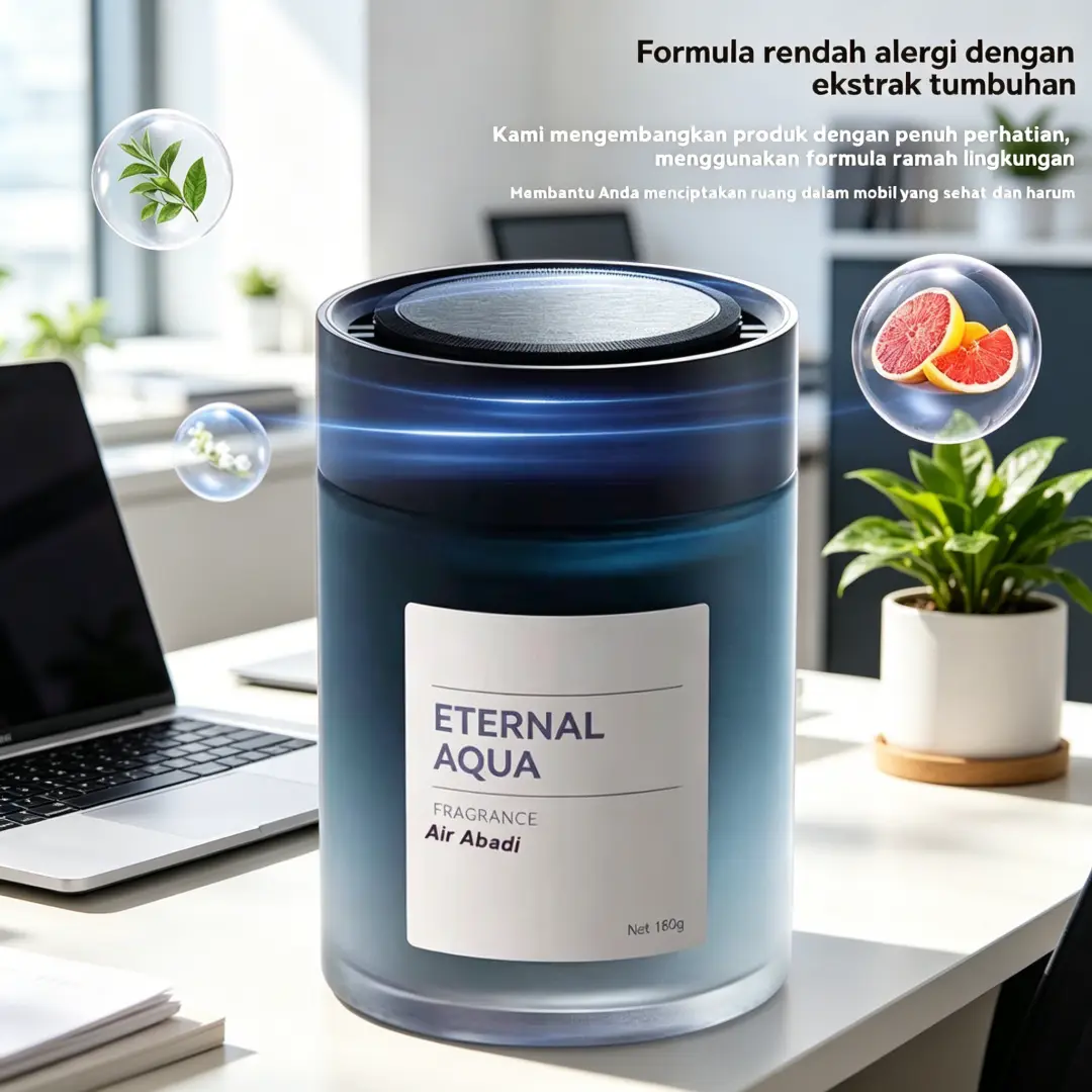 Parfum Mobil 180g Penyegar Udara Kabin Alami Tanpa Bahan Kimia Berbahaya Aroma Bunga Putih Lembut Menenangkan Mengurangi Kelelahan Berkendara untuk Pengemudi Harian dan Perjalanan Jauh COD Tersedia