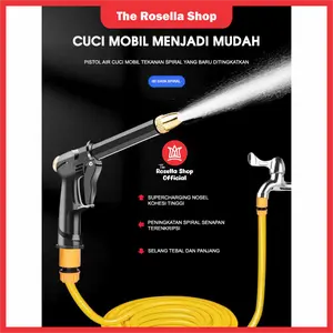 [Rosella] Kepala Semprotan Air Nozzle Spray Hose Water Cuci Mobil Motor Manual High Pressure Car