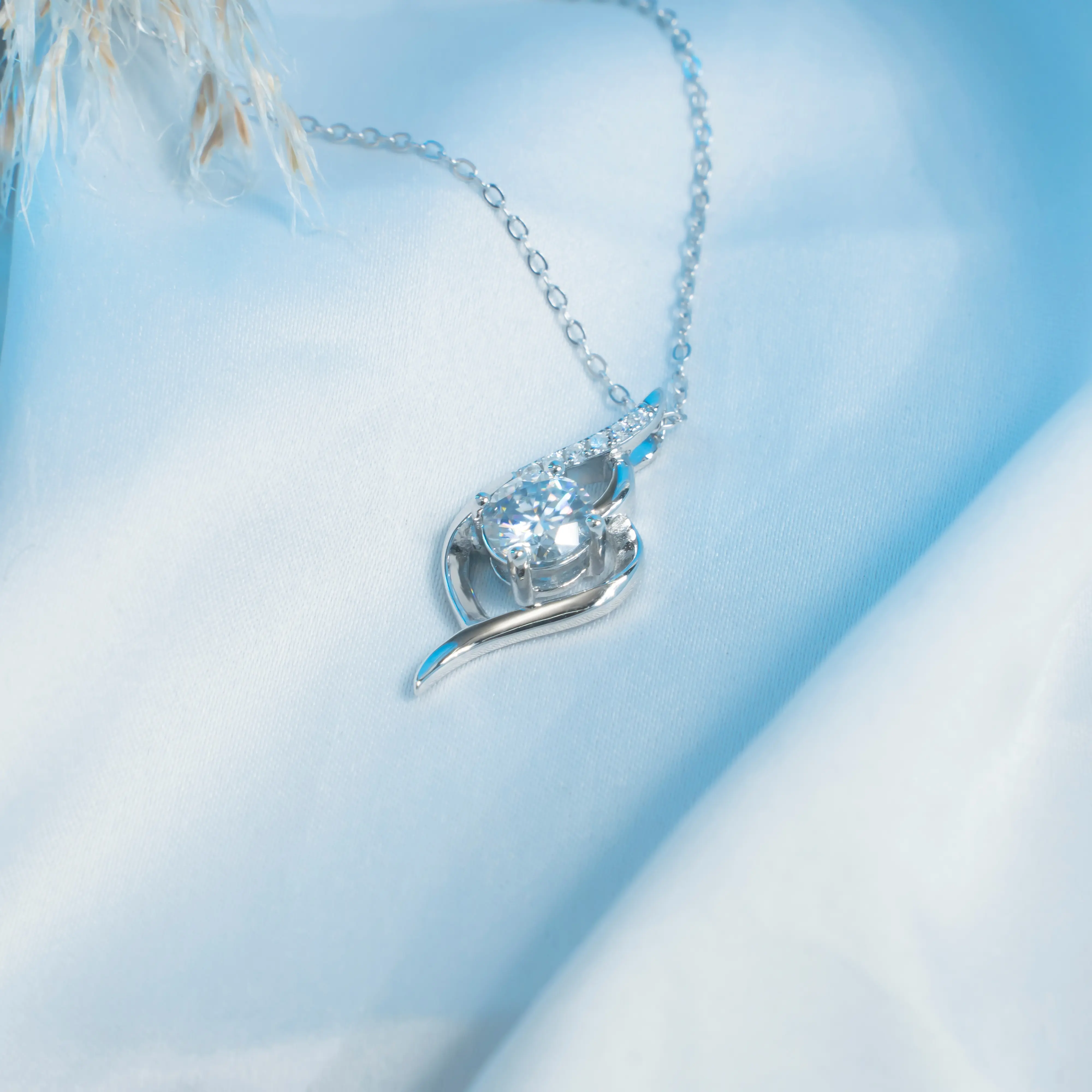 Lustra Moissanite 1 Carat Moissanite Necklace for Women /Propose/marry/and be engaged| Jewelry Gift For Her
