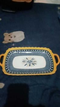 Product Review of ASHOME Piring lauk berbentuk gagang berbahan dasar keramik porselen motif blue flower tahan microwave dan oven cocok untuk penyajian lauk mewah dan elegant from Y**n 0