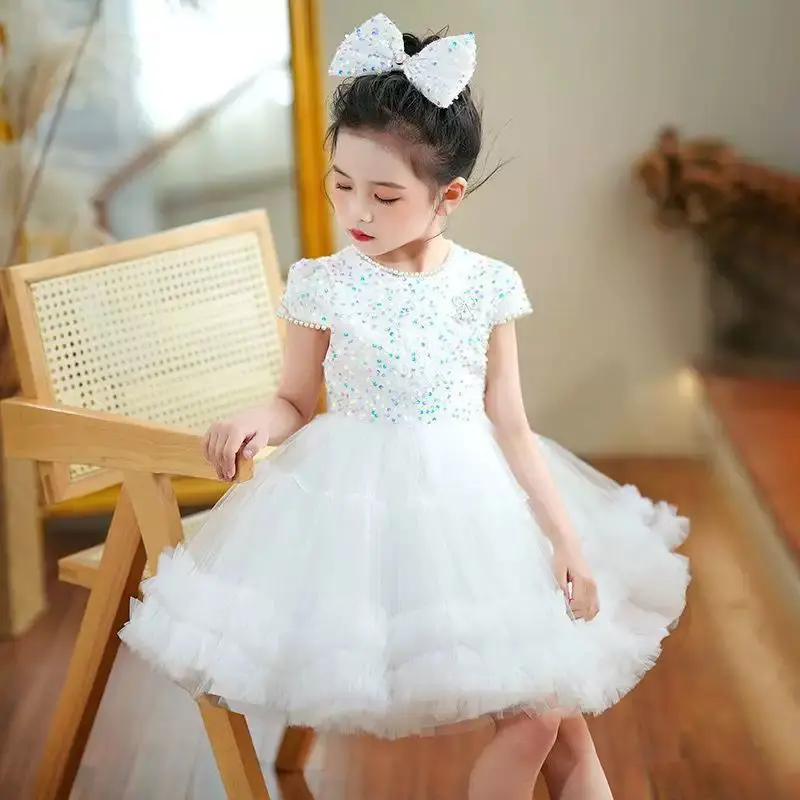 [KIDSFASHIONKOLEKSI] 1046 Dress Pesta Anak Perempuan Payet Pin Cherry Brenda Princess Free Pita 2