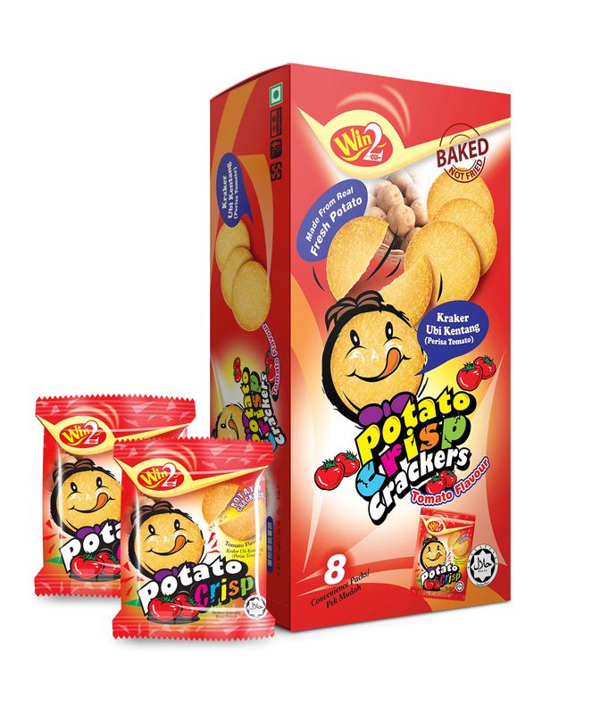WIN2 Potato Crisp Cracker Tomato Flavour 160g X 3 Box TikTok Shop win2-potato-crisp-cracker-tomato-flavour-160g-x-3-box-tiktok-shop