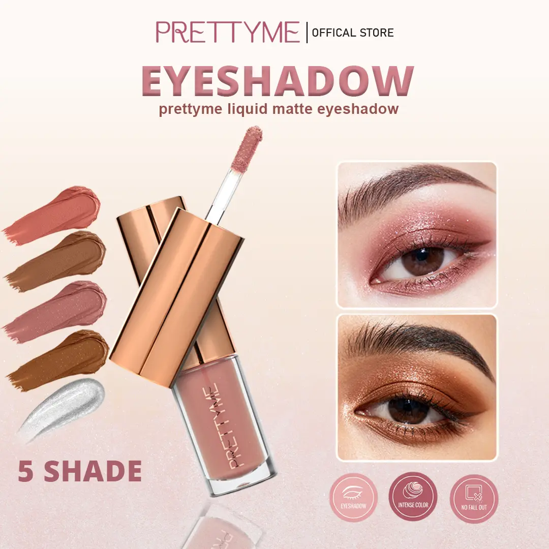 PRETTYME One Swipe Liquid Eyeshadow Easy Blend Radiant Mist Liquid Soft Focus Eyeshadow Shimmer Cloud Liquid Eyeshadow