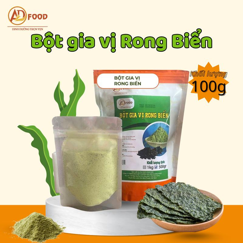  100g Bột rong biển ADFOOD - lắc với khoai tây chiên bắp rang gà chiên cơm trộn gia vị nấu ăn 