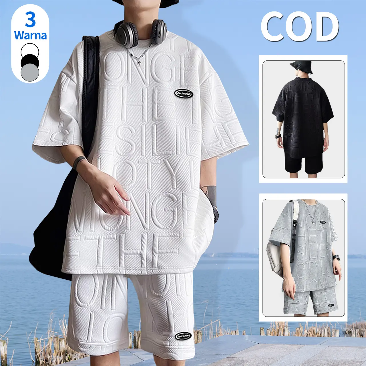 setelan outfit pria street wear outfit baggy pants setelan cowok dewasa baju 1 set pria baju cowok keren 1 set outfit cowok setelan laki laki dewasa outfit  skena