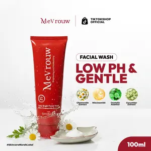MeVrouw Gentle Facial Wash Low PH 100ml With Chamomile Extract non SLS untuk Semua Jenis Kulit