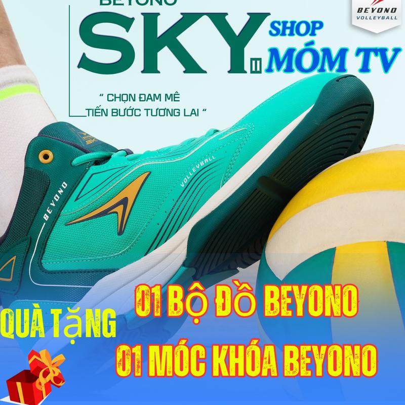 Giày Bóng chuyền cày sân Bê tông Beyono Sky 2 Tặng Kèm 01 Bộ quần áo + Móc khóa
