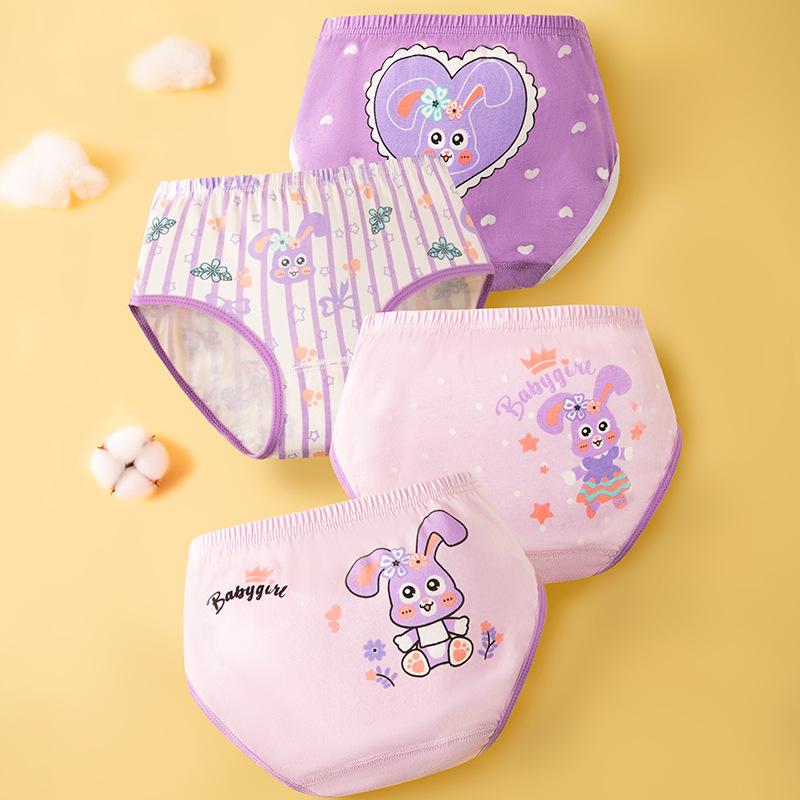 Uniqueestore CD1937 CD Karakter Celana Dalam Segitiga Anak Perempuan Kartun Rabbit Kelinci Ungu Lucu Fashion 3