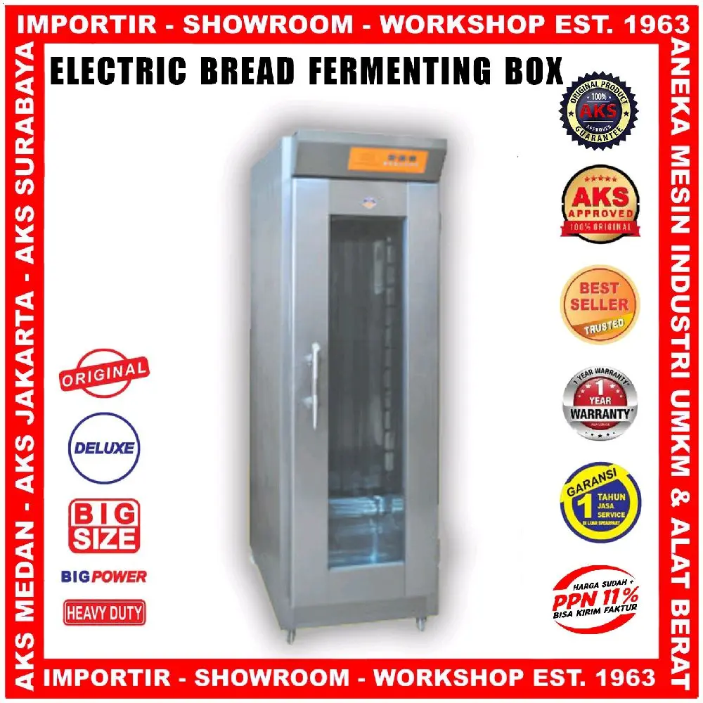 Electric bread fermenting box bread proofer 15 tray mesin pengembang adonan roti AKS-SAB15BS