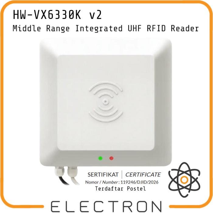 Gambar Middle Range (8 dBi) UHF RFID Integrated Reader - Electron HW-VX6330K dari Electron ID_NEW Kota Tangerang Tokopedia