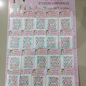 Stiker Wajah 3D Manik-Manik Aksesoris Make Up Alat Kecantikan Bahan Plastik Berkualitas isi 20 pcs