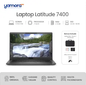 LAPTOP LATlTUDE 7400 Core i7 Gen 8 8665U Black Carbon