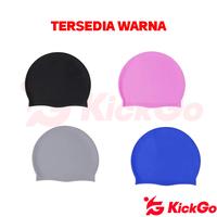 Gambar KickGo Topi Renang Karet Silikon Swimming Cap Penutup Kepala Renang Remaja Dewasa All Size - Topi Renang Biru dari KickGoOfficialStore Kab. Tangerang 3 Tokopedia