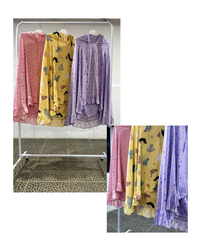 Mukena Anak Perempuan Bahan Katun Rayon Premium 1 sampai 9 tahun By KAL Collection Muslim 2