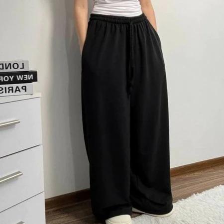 Celana Panjang Baggy Pants Wanita Highwaist Casual Nyaman Lembut Unisex