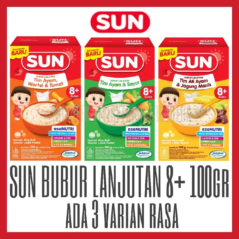SUN Bubur Lanjutan Tim 8+ 100gr 0