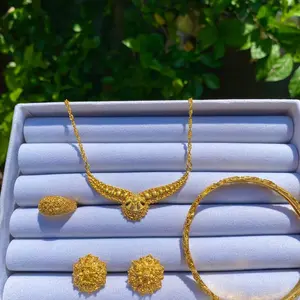 SEPAKET LENGKAP KALUNG DUBAI MINI ( KALUNG CINCIN ANTING GELANG )