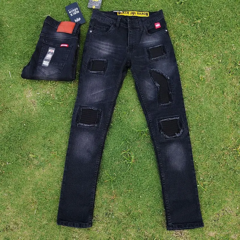 Blackbaron celana jeans sobek pria celana panjang pria model slimfit skinny bahan stret melar 8