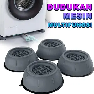 Dudukan Mesin Cuci Isi 4 PCS Alas Kaki Mesin Cuci Anti Getaran Anti Slip Multifungsi Shockproof -WD-16