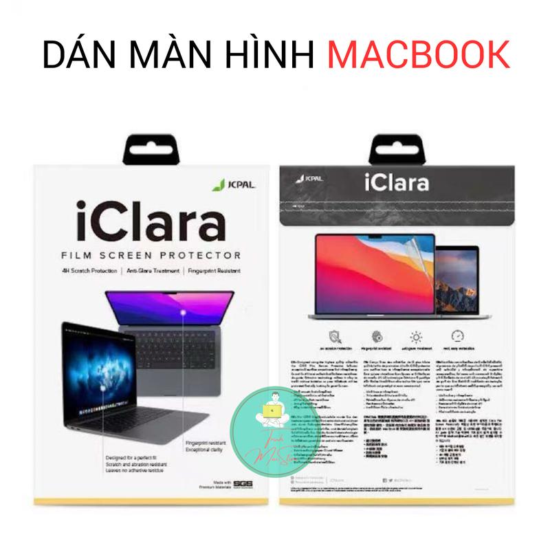 Miếng Dán Màn Hình Macbook JCPAL iClara Chống Trầy Nhiều Dòng, Miếng Dán Từ Tính Chống Lóa Bảo Vệ Màn Hình
