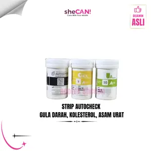 STRIP AUTOCHECK (HEMAT BUDGET) GULA DARAH, KOLESTEROL, ASAM URAT
