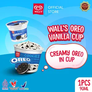 Wall's Oreo Vanilla Cup 90ml - Wall's Es Krim / Ice Cream