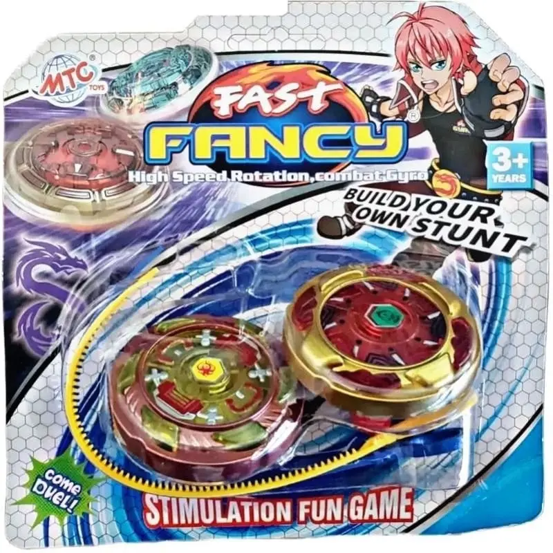 Mainan anak gangsing petarung spinning top isi 2pcs gasing Toys 3