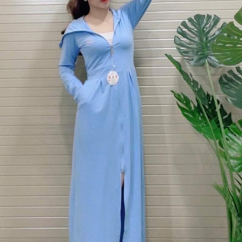 ÁO Chống Nắng 2 lớp, Thun da cá thông hơi, co giãn thoải mái 5