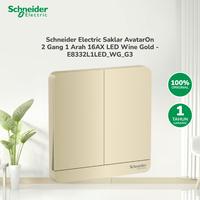 Gambar Schneider Electric Saklar AvatarOn 2 Gang 1 Arah LED Wine Gold - E8332L1LED_WG_G3 dari hokione.id Kota Administrasi Jakarta Barat 1 Tokopedia