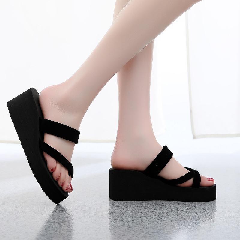 Dép xỏ ngón nữ đế xốp 3cm, quai nhung siêu nhẹ 9