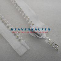 Gambar Resleting Zipper Permata Imitasi Double Warna Putih 50 cm Harga Per Pc - putih dari Heaven Kaufen Kota Malang 3 Tokopedia