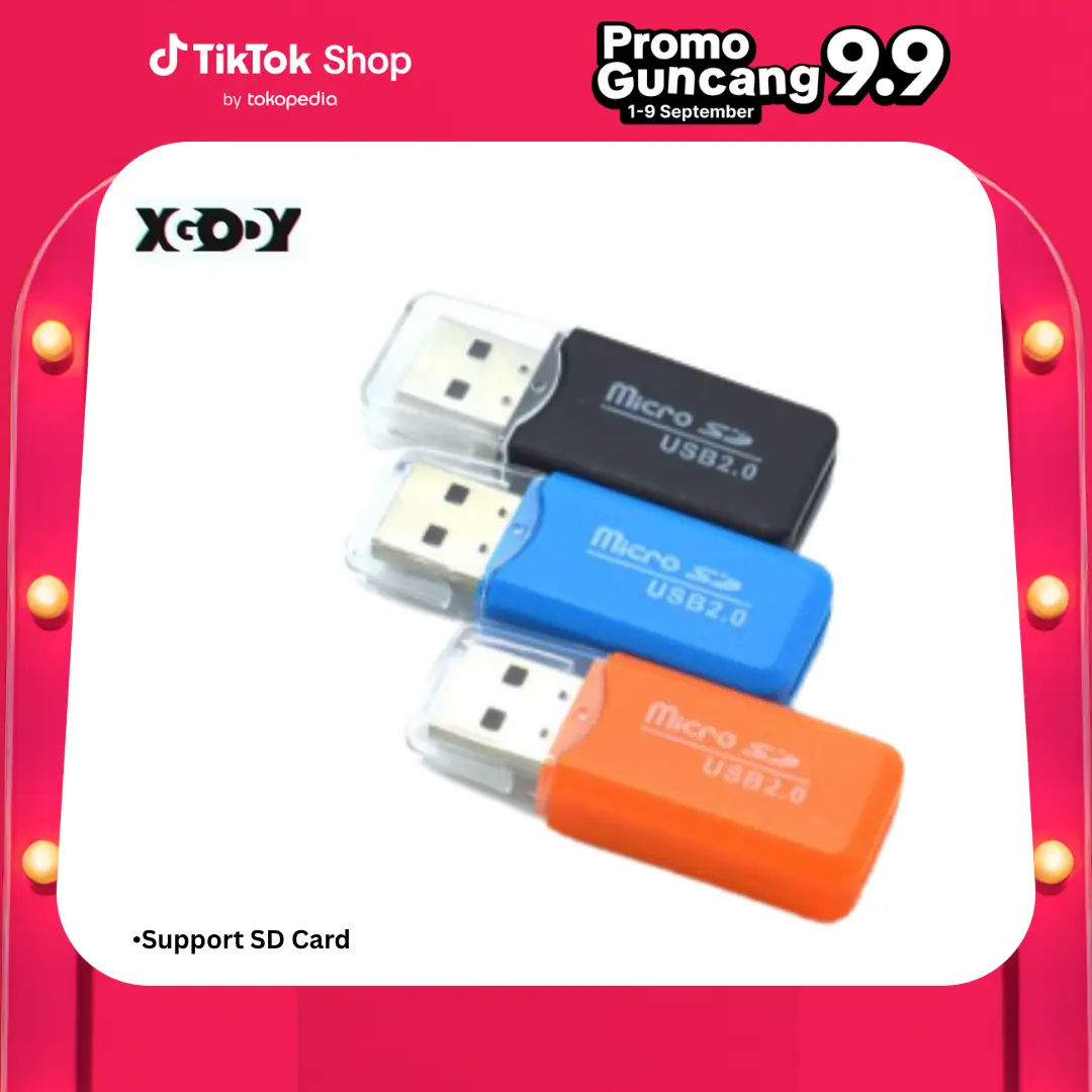 XGODY Pembaca Kartu USB Single Port untuk Komputer, Proyektor dan Hard Drive Eksternal - Computer