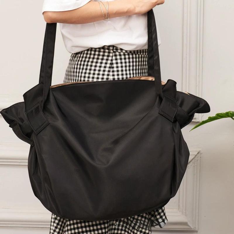 Travel & camping storage large capacity women's shoulder bag - trendy, cross-border hot seller, lightweight japanese style shoulder bag