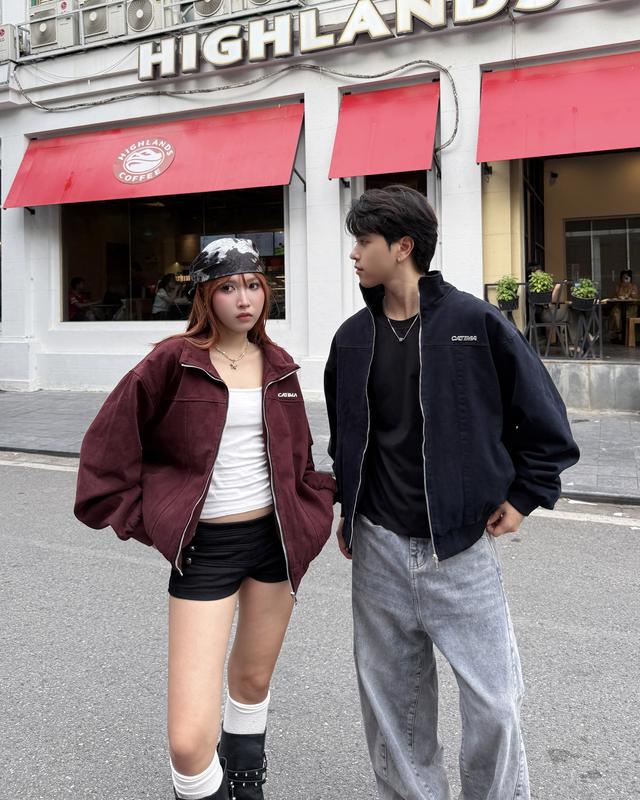Áo Khoác Kaki Form Rộng CATIMA Kaki Jacket 2 Lớp Lót Lụa Unisex Nam Nữ A