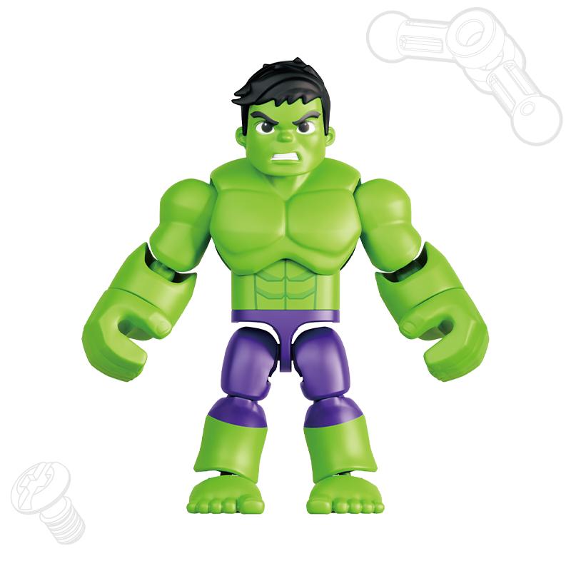 Mainan Blokees Figures-Spider Man AL02, Lisensi Asli, Black Panther - T'Challa, Hulk Toys spiderman robot action 4