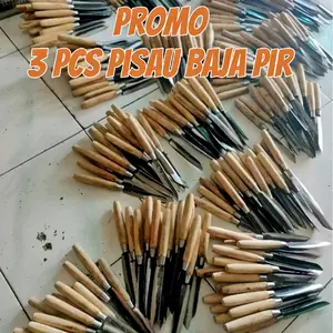 3 pcs Pisau Dapur Baja Pir - Pilihan Tepat untuk Peternak - Kitchenware
