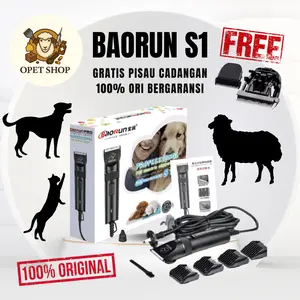 Alat Cukur Bulu Hewan Peliharaan Baorun S1 Pro Profesional Cocok Untuk Domba Anjing Kucing Kelinci