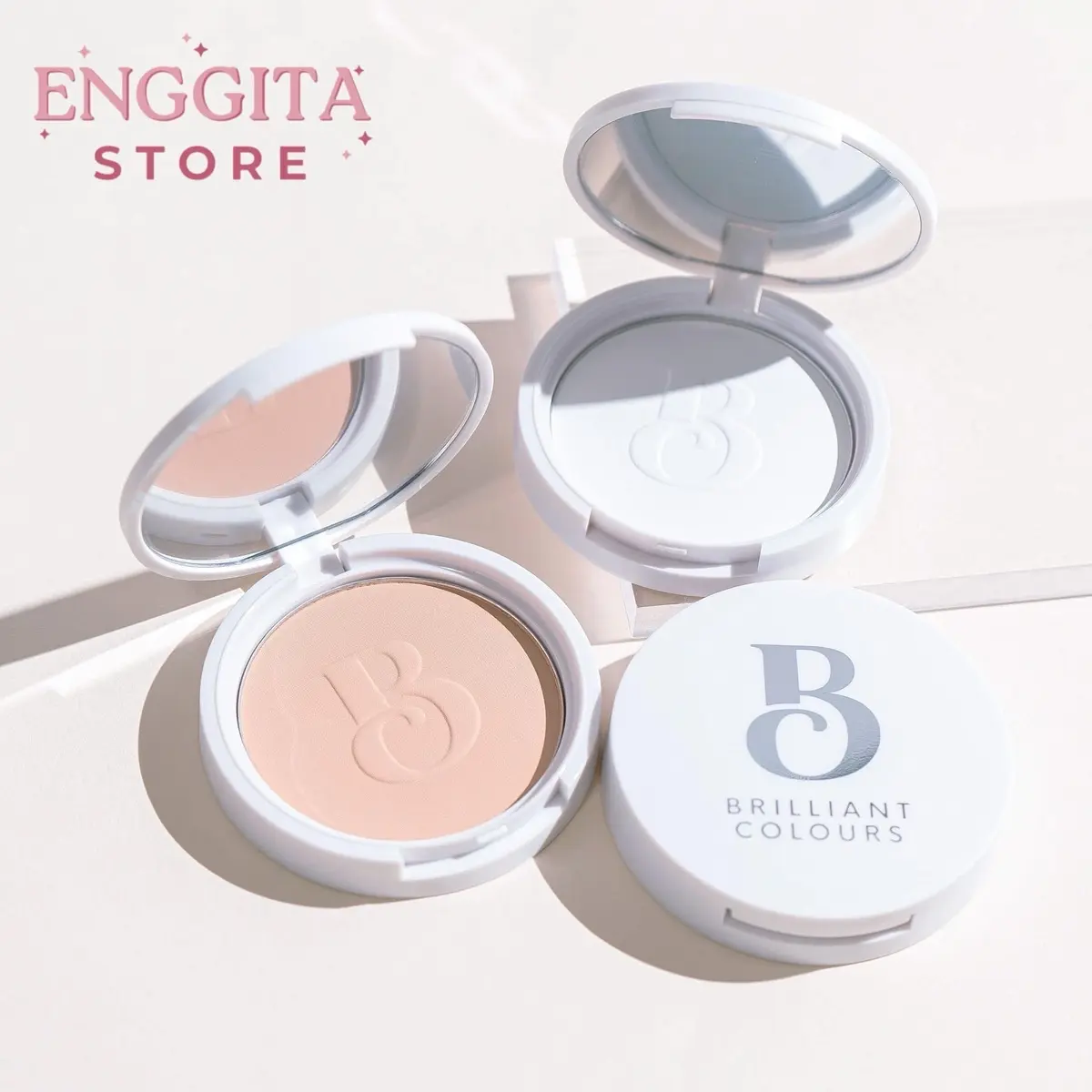 Bedak padat Brilliant Colours HYPER HYDRA Pressed Powder Loose Compact