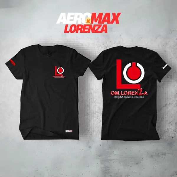 KAOS LORENZA X AEROMAX PRODUCTION - DANGDUT Jadulnya Indonesia - FREE Sticker