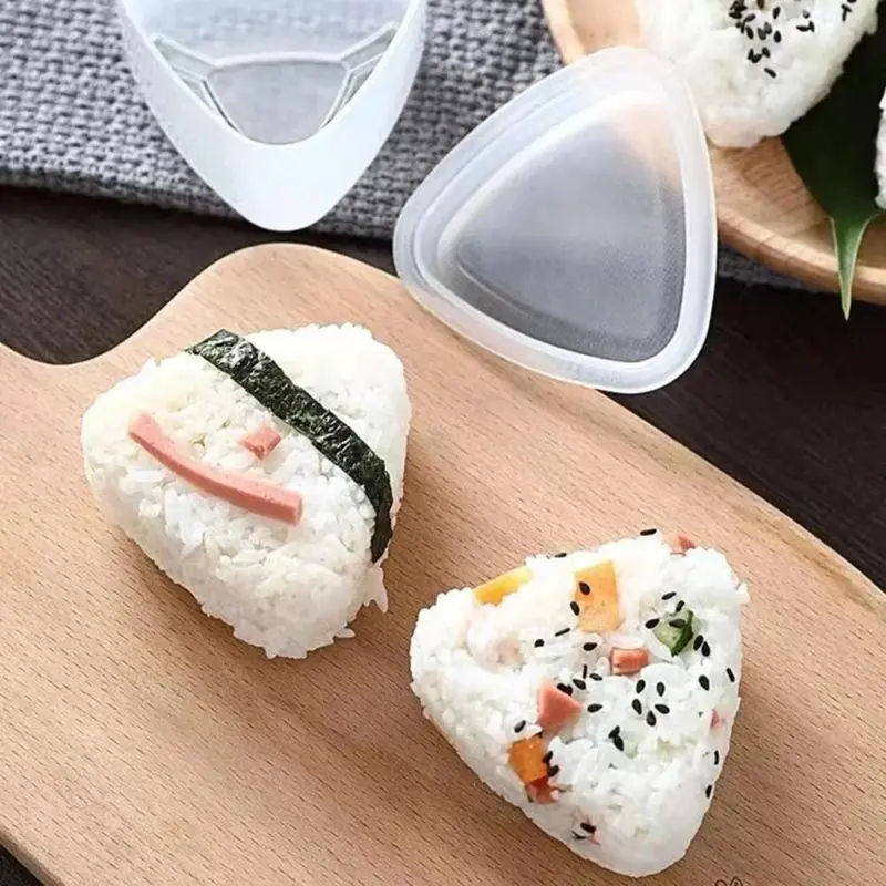 Khuôn Cơm Nắm Tự Làm, Trong Suốt Và Không Dính, Hình Hoạt Hình, Dễ Tạo Hình, Dụng Cụ Làm Sushi, Phụ Kiện Bento, Hàng Mới Về 7