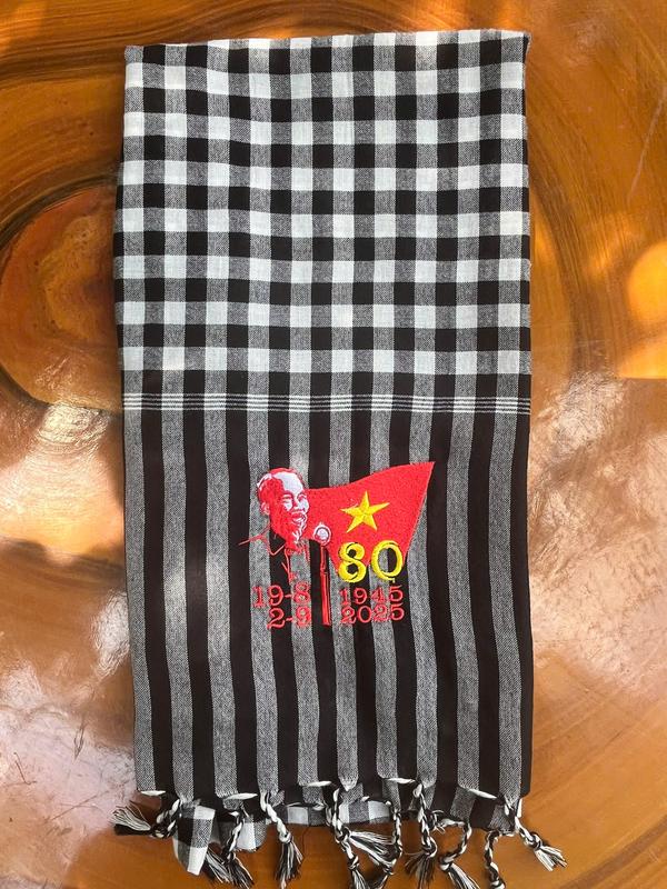  Khăn rằn Nam bộ thêu A80- Phiển bản đặc biệt kỷ niệm 80 năm Quốc khánh 2 9 