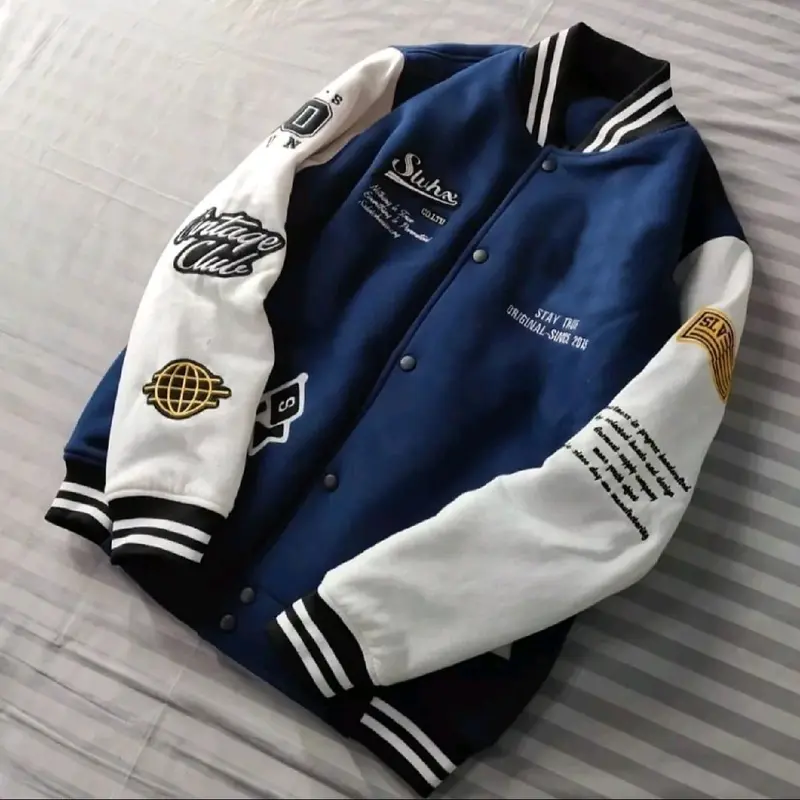 Jaket Varsity Full Bordir / Jaket Varsity Baseball Full Bordir Pria Wanita Anak-anak dan Dewasa 6
