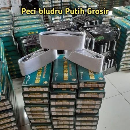 Paket Usaha Grosir 20 Pcs Peci Songkok Kopiah Putih AC dan Non AC Bludru Tinggi 9cm Murah Quality Premium