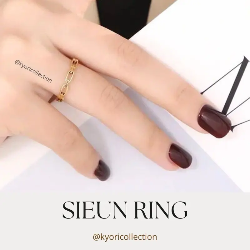 Kyori Collection - Sieun Ring - Cincin Rantai Titanium Anti Karat